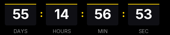 Sample countdown, dark