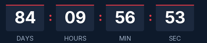 Sample countdown, dark