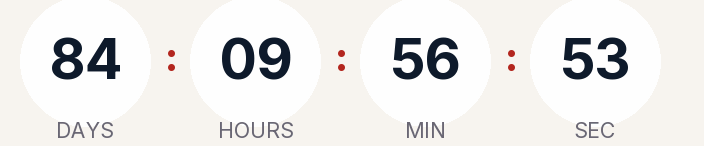 Sample countdown, light
