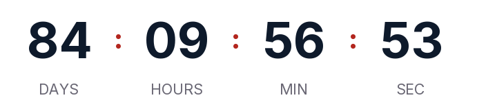 Sample countdown, transparent