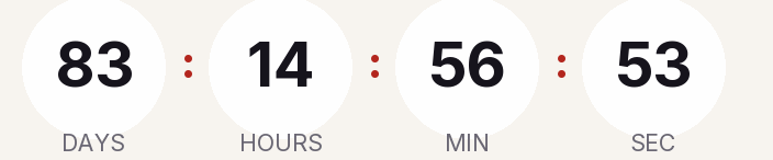Sample countdown, light