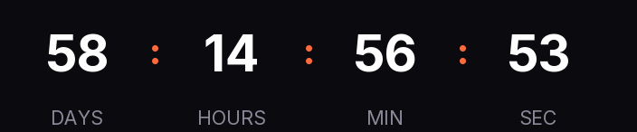 Sample countdown, dark