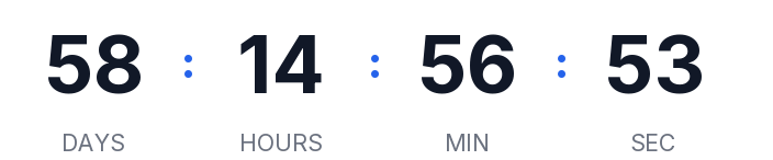 Sample countdown, transparent