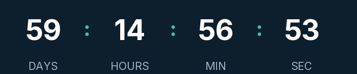 Sample countdown, dark