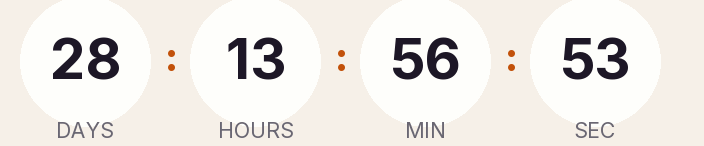 Sample countdown, light