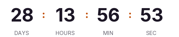 Sample countdown, transparent