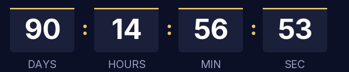 Sample countdown, dark