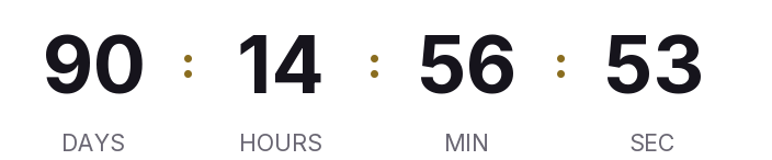 Sample countdown, transparent