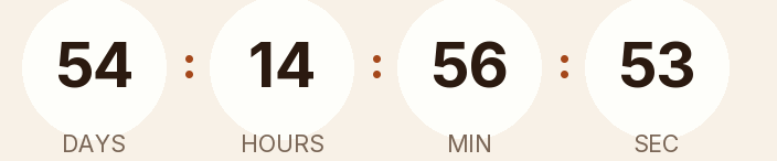Sample countdown, light